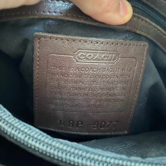 Vintage Coach Legacy Lunch Tote Shopper L8P-9077 Mahogany Leather - Picture 6 of 11